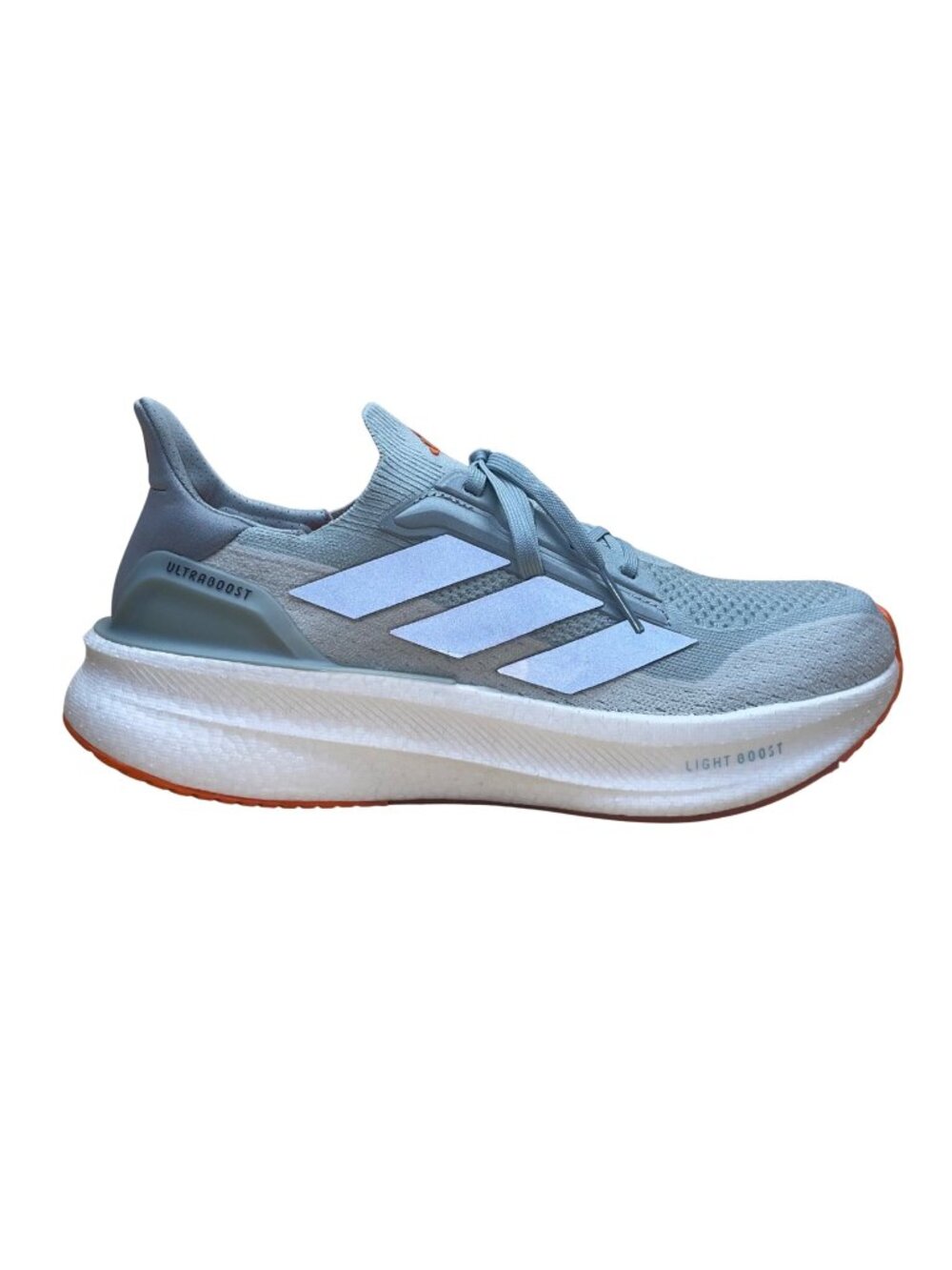 Adidas Men’s Light Blue & Orange Ultraboots Light Boost Running Shoes Size 10
